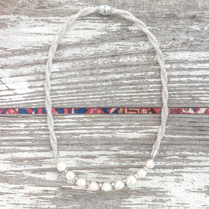 {southern small silver} dainty linen rope