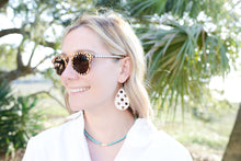 cane schooner earrings- WHITE