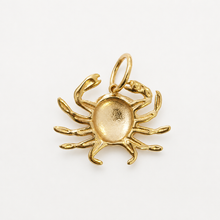 Golden Crab Charm