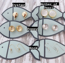 class-sea mainsail small earrings- SILVER