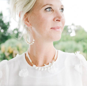 {southern small silver} dainty black rope