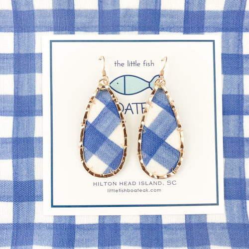 water color gingham keel