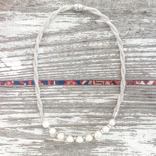 {southern small silver} dainty linen rope