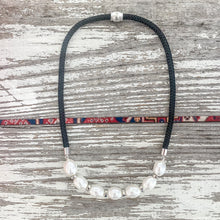 {southern large silver} dainty black rope