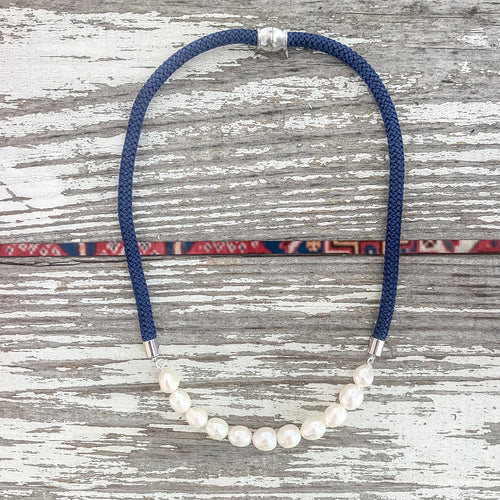 {signature small silver} dainty navy rope