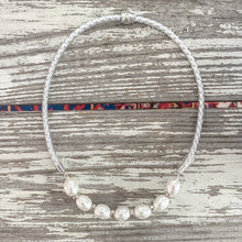{southern large silver} dainty silver leather rope