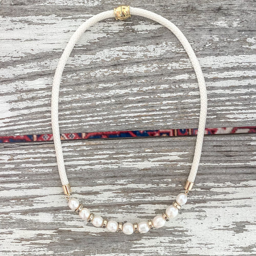 {Southern small gold} dainty cream rope