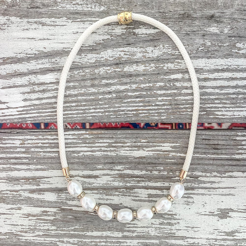 {southern large gold} dainty cream rope
