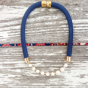 {southern small gold} - statement navy rope