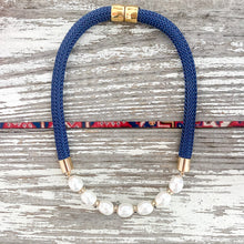 {southern large gold} - statement navy rope