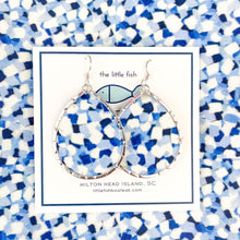 small hydrangea petal schooner blue -silver