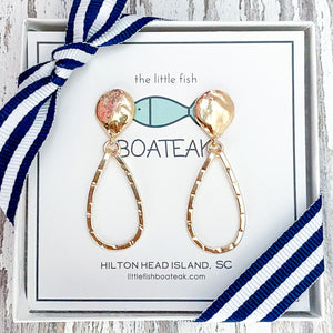 class-sea mini keel earrings- GOLD