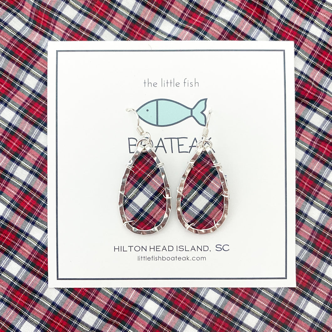 holiday plaid mini keel -silver