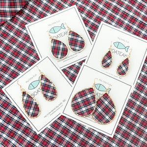 holiday plaid schooner -gold