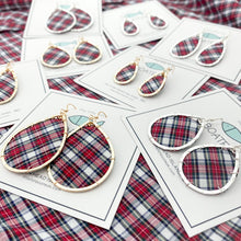 holiday plaid mini keel -silver