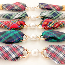 crew cuff pearl girl {hunting plaid} gold