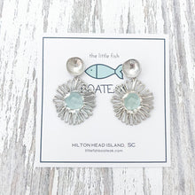 sunshine sea glass-poppy posts silver