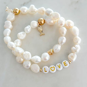 pearl heart bracelet
