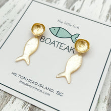 mother of pearl fish dangles-poppy posts