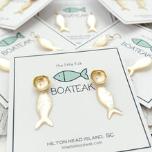 mother of pearl fish dangles-poppy posts
