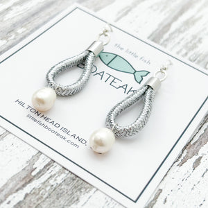 rope + pearl drops-silver