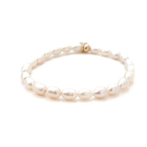 charleston rice pearl beaded bracelet