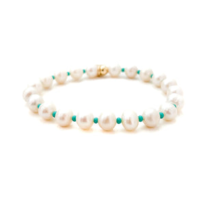 trendsetter beaded pearl bracelet