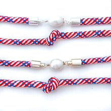 Americana knot bracelet- silver