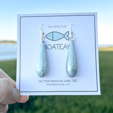 sea island turquoise drops - ear hooks