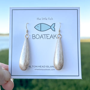 sea island pink drops - ear hooks