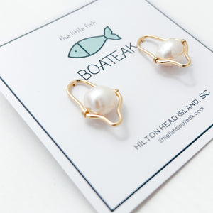 resort pearl stud drops