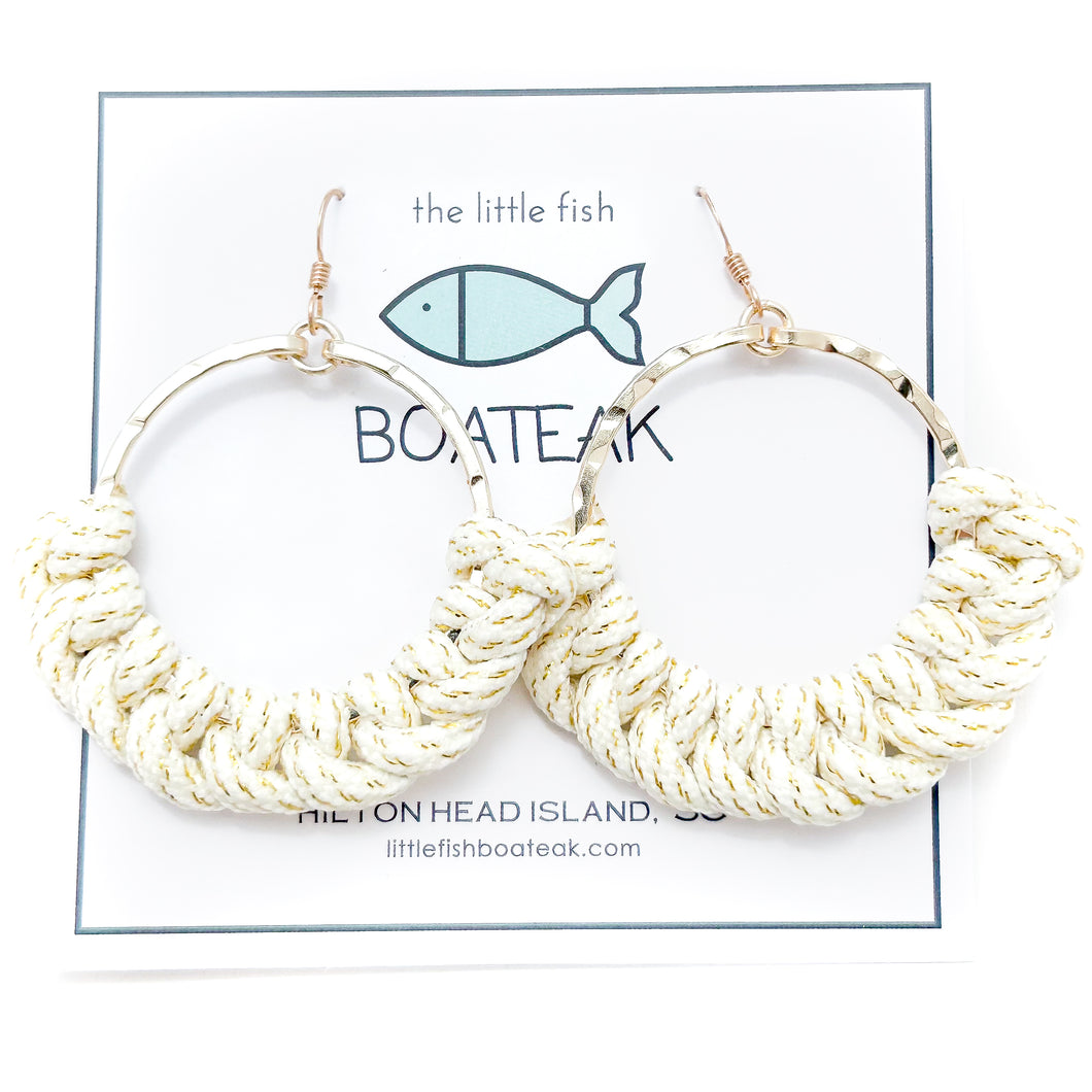 knotted hoops-cream