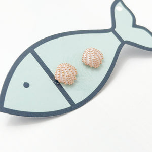 clam pearl dainty studs