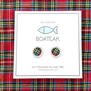 heritage plaid portholes- silver