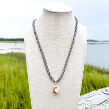 nautical black rope necklace