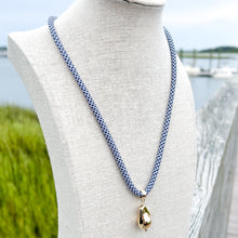 nautical navy rope necklace