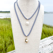 nautical navy rope necklace