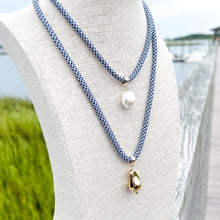 nautical navy rope necklace