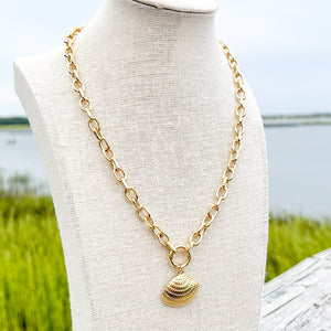 chunky round chain necklace