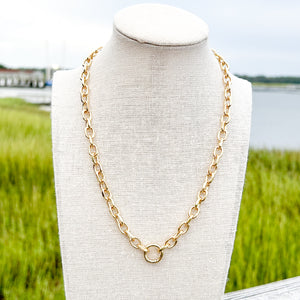 chunky round chain necklace