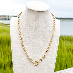 chunky round chain necklace