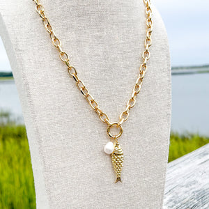 chunky round chain necklace