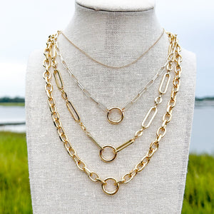 SLIDER STYLE modern chain necklace