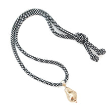 nautical black rope necklace