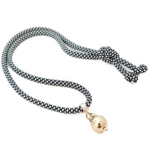 nautical black rope necklace