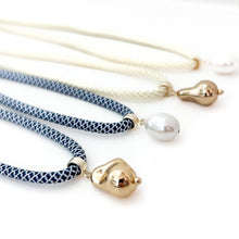 nautical navy rope necklace