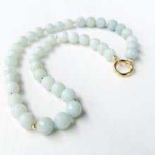 amazonite beaded charm necklace