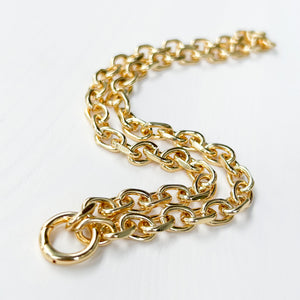 chunky round chain necklace