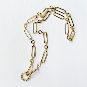 SLIDER STYLE modern chain necklace