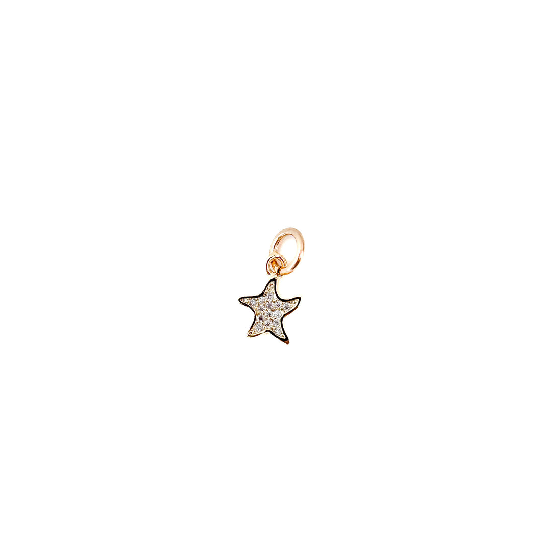 sparkle star dainty charm